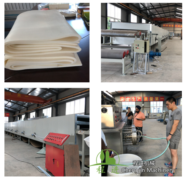Latex sheet production line
