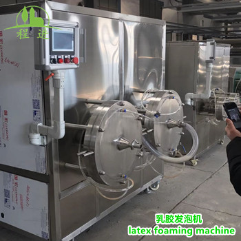 The ccj-60 latex foaming machine is being tested and delivered